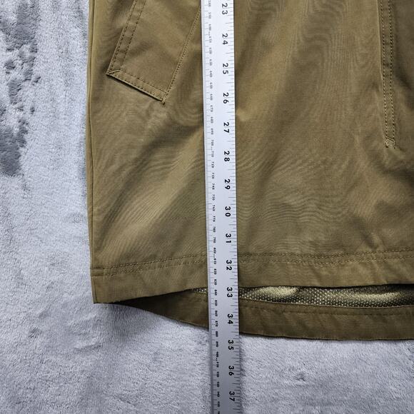 Old Navy Womens M Jurassic Green Water-Resistant Hooded Tie-Waist Trench Anorak - Picture 12 of 13